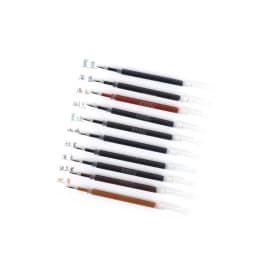 10pcs K35 0.5MM Gel Ink 10 Color Colorful Refill 110MM Length Refill for Press Gel Pen Stationary Cute Pens Ink Back to School
