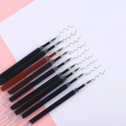 10pcs K35 0.5MM Gel Ink 10 Color Colorful Refill 110MM Length Refill for Press Gel Pen Stationary Cute Pens Ink Back to School