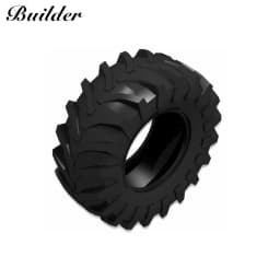 Little Builder 23798/15038 Wheel Tyre 107x44mm Technological Automobile Building Blocks DIY Assembly MOC Compatible Toy Part 1pc