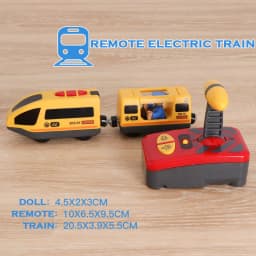 RC Electric Train Set Locomotive Magnetic Train Diecast Slot Toy Fit for Brand Wooden Train Railway Track Toys for Kids Gifts