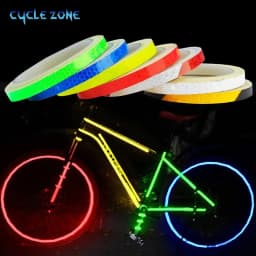 Bike Reflective Stickers Motorcycle Bicycle Fluorescent Reflective Tape MTB Cycling Night Safety Decor Bike Accessories 1cmx8m