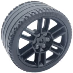 Buildings Blocks 49294 Wheel 56mm D. x 34mm High-Tech Racing Medium 6 Pin Holes For 44771 Tyre 68.8 x 36mm Collections MOC Set