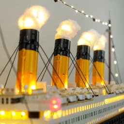 LED Light Set For Creative 10294 Titanic Royal Cruise Boat Classic Movie Ship Model Collectible Figures Bricks No Building Block
