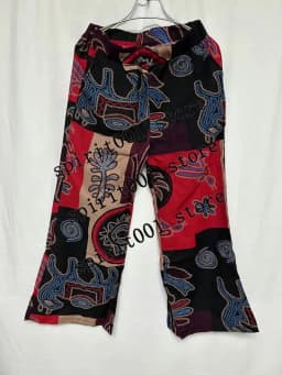 Women Ladies 5XL Wide Leg Boho Yoga Harem Pants Gypsy Hippie Thai Boho Court Women's Pants Ruched Waist Aladdin Women's Pants