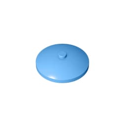 Gobricks GDS-945 Dish 4 x 4 Inverted with Solid Stud compatible with lego 3960 30065 DIY Educational Building Blocks Tech