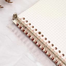 B5 A5 Transparent PVC Soft Loose-Leaf Look 20 Holes Color Plastic Clip Metal Clip Hand Ledger Removable Cover Stationery