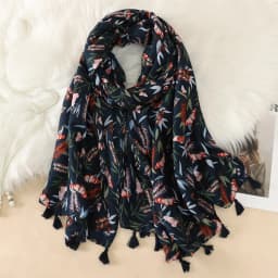 2023 Fashion Paisley Abstract Floral Tassel Viscose Shawl Scarf Lady High Quality Wrap Thin Pashmina Stole Muslim Hijab 180*90Cm