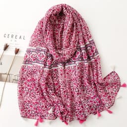 2023 Fashion Paisley Abstract Floral Tassel Viscose Shawl Scarf Lady High Quality Wrap Thin Pashmina Stole Muslim Hijab 180*90Cm