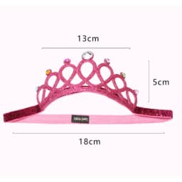 Baby Glitter Rhinestone Children's Hairband Sweet Princess Crown Hat Girl One 1st Happy Birthday Party Decor Head Band Hat Favor