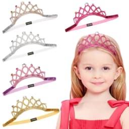 Baby Glitter Rhinestone Children's Hairband Sweet Princess Crown Hat Girl One 1st Happy Birthday Party Decor Head Band Hat Favor