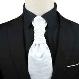 Luxury Men Paisley Ascot Tie Tuxedo Man Wedding Business Party Cravat Tie 10CM Vintage Pattern Necktie Gentleman Accessories