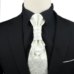 Luxury Men Paisley Ascot Tie Tuxedo Man Wedding Business Party Cravat Tie 10CM Vintage Pattern Necktie Gentleman Accessories