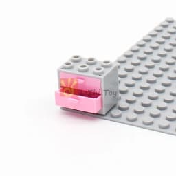 City Furniture Accessories Series 4532 4533 4536 Container Cupboard 2x3x2 with Door Drawer Building Block Bricks Educational Toy