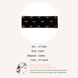 Geebro Women Ribbed Elastic Pearl Heart Headband Soft Bow Star Stripe Hair Band Yoga Running Slouchy Girls Hair Accessories