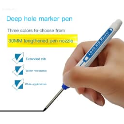 4 Pcs/Set 30mm Long Head Markers Carpenter Construction Deep Hole Marker Pens Multi-purpose Marking Pen Writing Tool