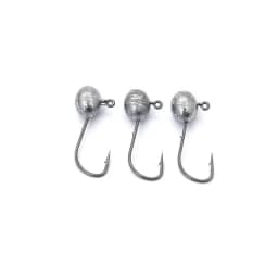 OUTKIT 10pcs Mini Jig Head Hook 4X Strong Rockfish Exposed Lead Head Hook Barbed Hook Trout Soft Worm Lure Jig Fishing Tackle
