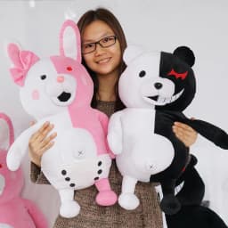 Dangan Ronpa Super Danganronpa 2 Monokuma Black & White Bear Plush Doll Toy Soft Stuffed Animal Dolls Children Christmas Gift