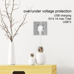 Bingoelec Power Socket,16A EU Standard Electrical Outlet 86mm*86mm White Crystal Glass Panel Wall Socket