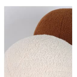 Bubble Kiss Plush Round Wool Cushion Nordic Ball Shaped Solid Color Stuffed Soft Pillow for Sofa Office Waist Rest Throw Pillow