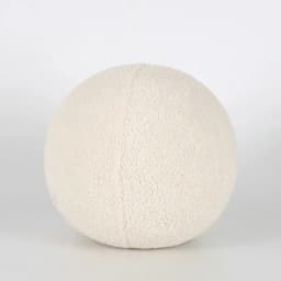 Bubble Kiss Plush Round Wool Cushion Nordic Ball Shaped Solid Color Stuffed Soft Pillow for Sofa Office Waist Rest Throw Pillow