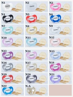 MIYOCAR personalized gold bling pacifier and all gold pacifier clip BPA free dummy unique design gift baby shower