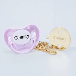 MIYOCAR personalized gold bling pacifier and all gold pacifier clip BPA free dummy unique design gift baby shower