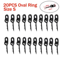 20PCS Metal Bait Spike Carp Fishing Accessories Bait Sting Boilies Pin with Ring Corn Ronnie Hair Rig Carp Feeder Tackle