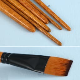 Wood Grain Professional Nylon Paint Brush Oil Watercolor Paint Brushes For Gouache Acrylic Oil Paintbrush Art Painting Supplies