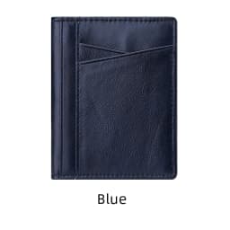 YUECIMIE Men Minimalist Slim Card Holder Genuine Leather Card Wallet Slim Line Thin Mini Small Rfid Passport Id Card Holder Male
