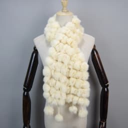 2025 Women Winter Warm Real Rabbit Fur Scarf Hot Sale Natural Rabbit Fur Muffler Lady 100% Genuine Fur Scarves Wholesale Retail