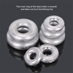 Ring Type Lead Sinker Hollow Sinker 20g/30g/40g/50g/60g/80g/100g Lead Weights Sea Fishing Tackle Accessories