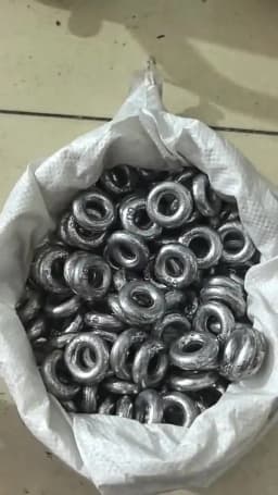 Ring Type Lead Sinker Hollow Sinker 20g/30g/40g/50g/60g/80g/100g Lead Weights Sea Fishing Tackle Accessories