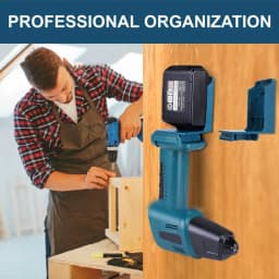 1/2/5 Pack Power Tool Battery Mount Holder 2-in-1 Stand For Makita/DEWLT/Milwaukee M&18 18V Battery Tool Storage Rack Bracket