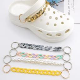 1pcs muticolor string Shoe Decoration Buckle Charms plastic lace Accessories DIY Combination for phone bag child kid unisex gift
