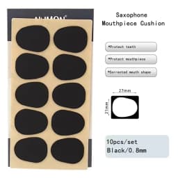 10pcs Sax Mouthpiece Patches Pads Cushions For Treble / Alto / Tenor Sax & Clarinet 0.5mm / 0.8 Mm Saxophone Silicone Cushions