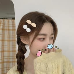 ins cute Korean dumplings simulation food play buns Japanese children's fun hairpin cream hand-made girl hairpin headdress