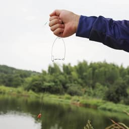 20pcs Stainless Steel Camping Automatic Fishing Device Universal Fishing Tackle Artifact Spring Ejection Hook Fishing Hook