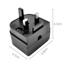 UK Plug Type G Adapter with fuse 13A EU European 2 prong round to UK Singapore Malaysia 3 Pin Conversion Power Adapter safety