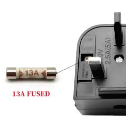 UK Plug Type G Adapter with fuse 13A EU European 2 prong round to UK Singapore Malaysia 3 Pin Conversion Power Adapter safety
