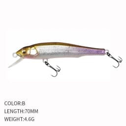 1pcs Sinking Minnow Wobblers Fishing Lures 70mm 5g Trout Artificial Plastic Hard Bait Jerkbait Crankbait Bass Fishing Tackle