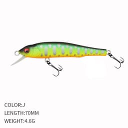 1pcs Sinking Minnow Wobblers Fishing Lures 70mm 5g Trout Artificial Plastic Hard Bait Jerkbait Crankbait Bass Fishing Tackle