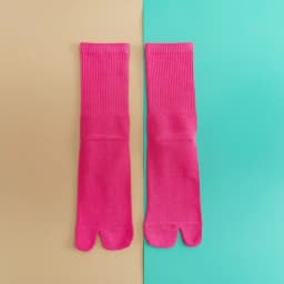 Color five-finger cotton sweat-absorbing breathable sports socks Japanese candy color split-toe women's socks