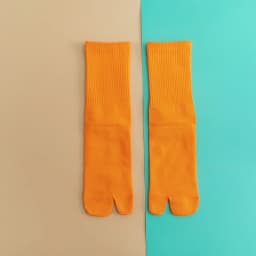 Color five-finger cotton sweat-absorbing breathable sports socks Japanese candy color split-toe women's socks