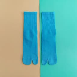 Color five-finger cotton sweat-absorbing breathable sports socks Japanese candy color split-toe women's socks