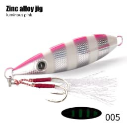 Hunthouse Trolling Jigging Fishing Lure Hard Bait 90mm/60g 105mm/100g Sinking Zinc Alloy Slow Jig Saltwater For Tuna Bass Tackle