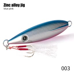 Hunthouse Trolling Jigging Fishing Lure Hard Bait 90mm/60g 105mm/100g Sinking Zinc Alloy Slow Jig Saltwater For Tuna Bass Tackle