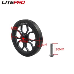 Litepro 3D Hollow 80mm Easy Pushing Wheels Spider Large Easy Wheel Modified Sealed Bearing Wheel For Brompton Folding Bike