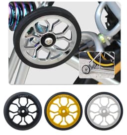Litepro 3D Hollow 80mm Easy Pushing Wheels Spider Large Easy Wheel Modified Sealed Bearing Wheel For Brompton Folding Bike