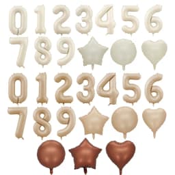 40 Inch Cream Caramel Color Macaron Number Balloon 0 1 2 3 4 5 6 7 8 9 Number Ballons Baby Shower Birthday Party Wedding Decor