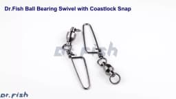 10/20pcs Fishing Swivels Snap Lock Rolling Ball Bearing Stainless Steel Saltwater Heavy Duty Hook Lure Rotating Connector